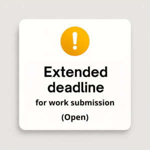 Extended deadline